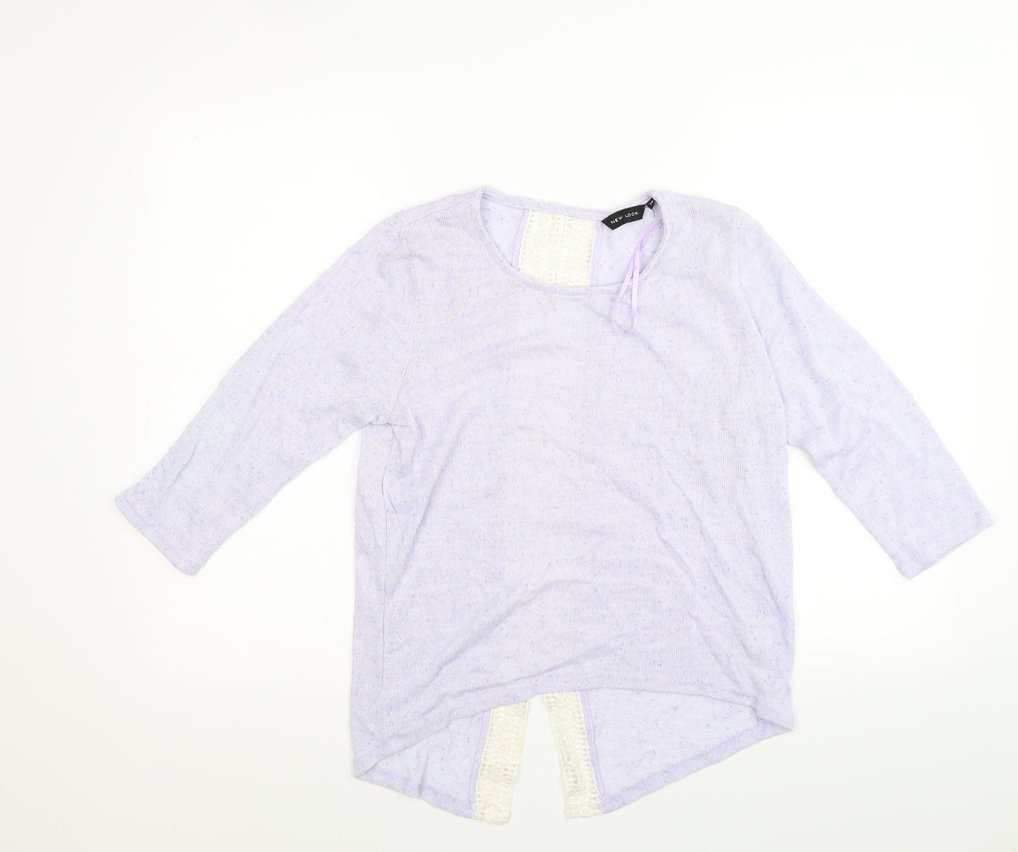 New Look Womens Purple  Knit Pullover Jumper Size 10