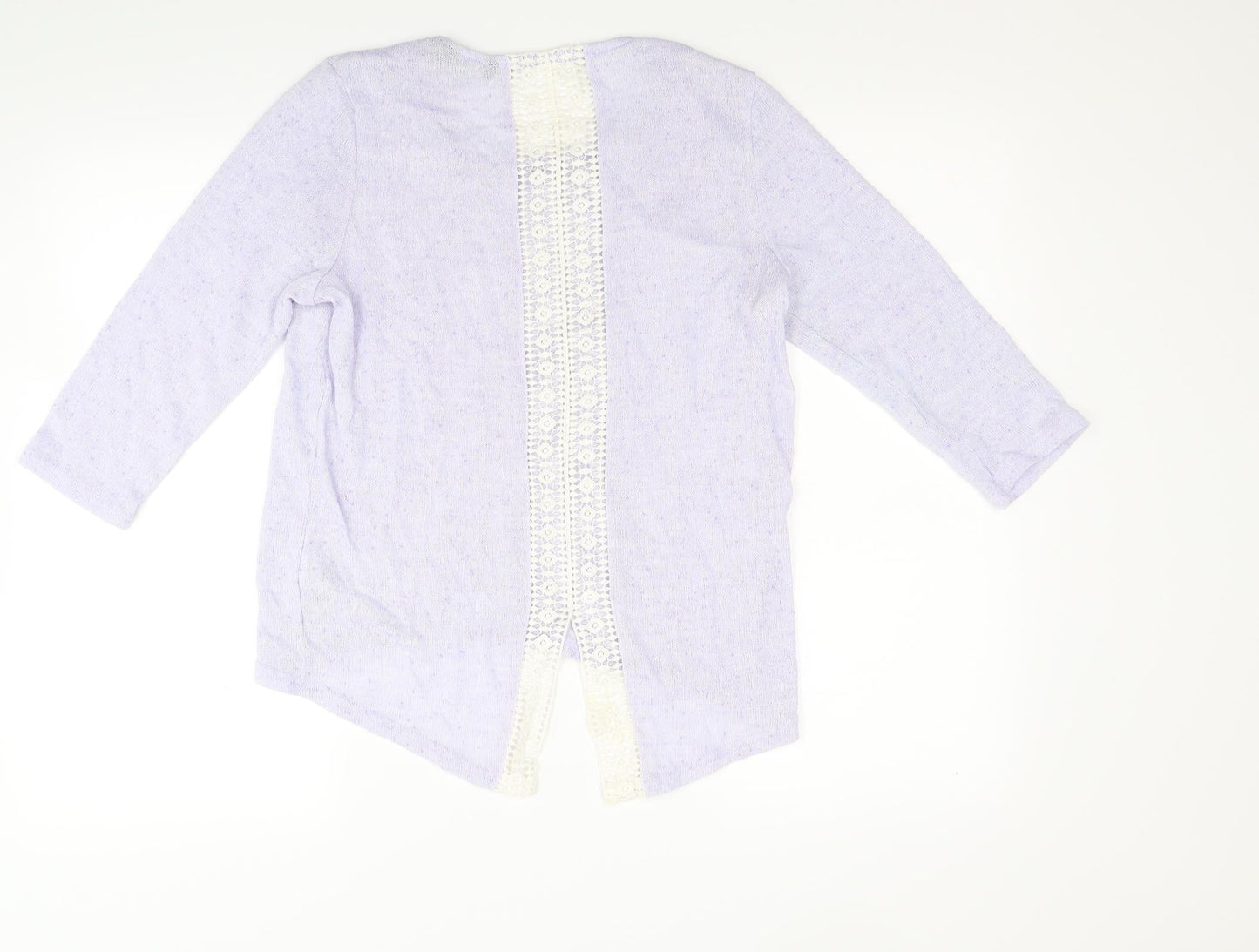 New Look Womens Purple  Knit Pullover Jumper Size 10