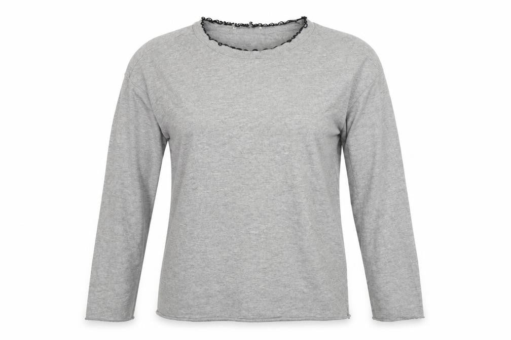 Preworn Womens Grey  Jacquard Pullover Sweatshirt Size M
