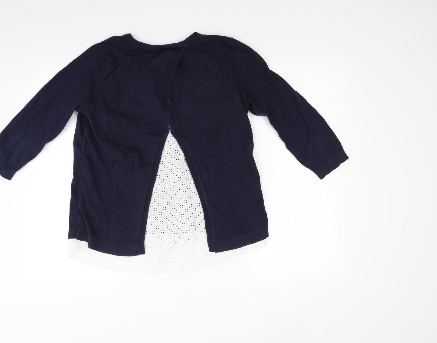 Bowden Womens Blue  Knit Pullover Jumper Size M  - open back
