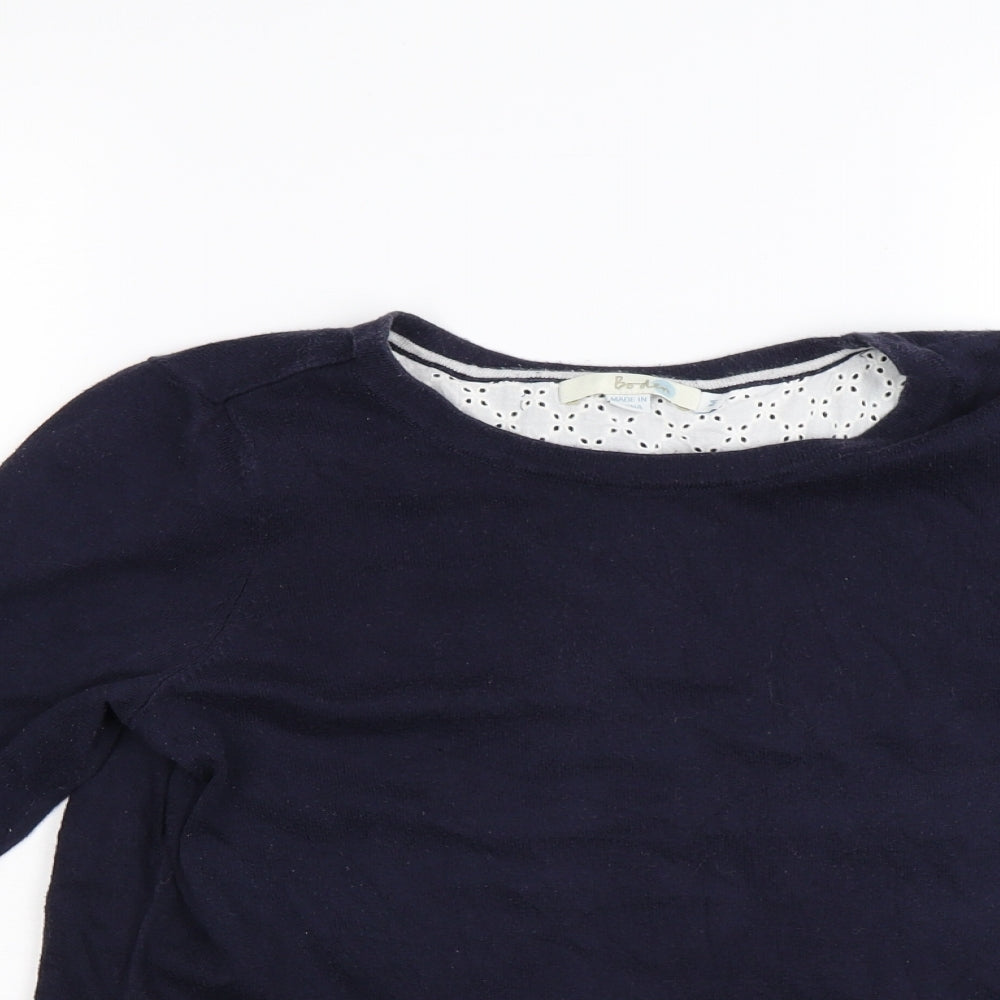 Bowden Womens Blue  Knit Pullover Jumper Size M  - open back