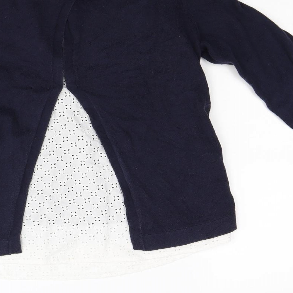 Bowden Womens Blue  Knit Pullover Jumper Size M  - open back