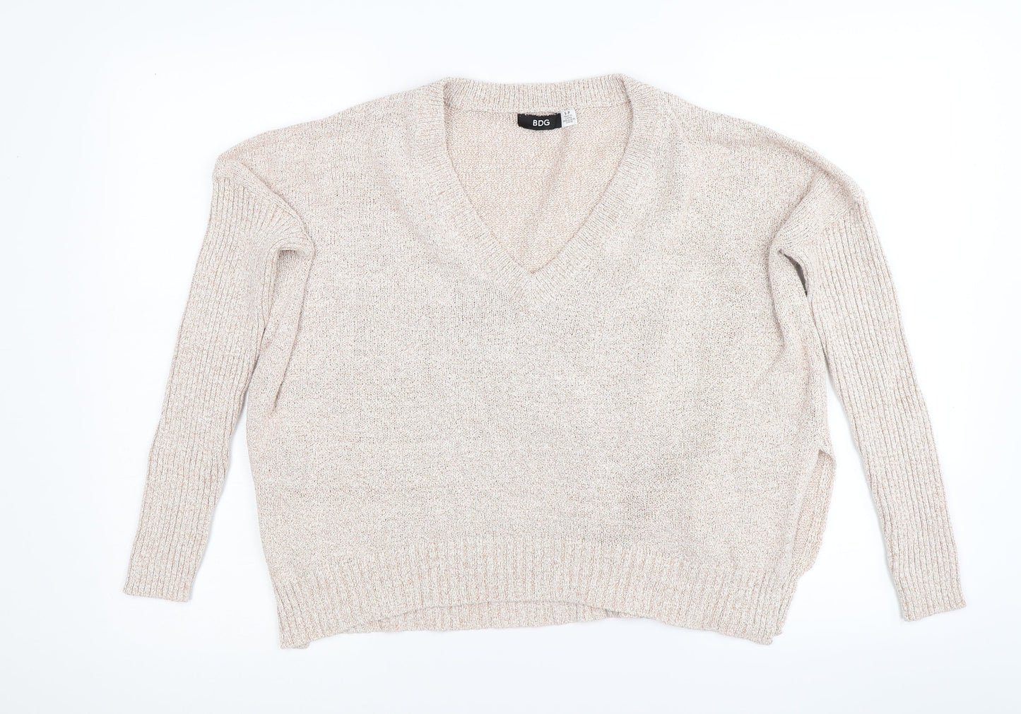 BDG Womens Brown  Knit Pullover Jumper Size S