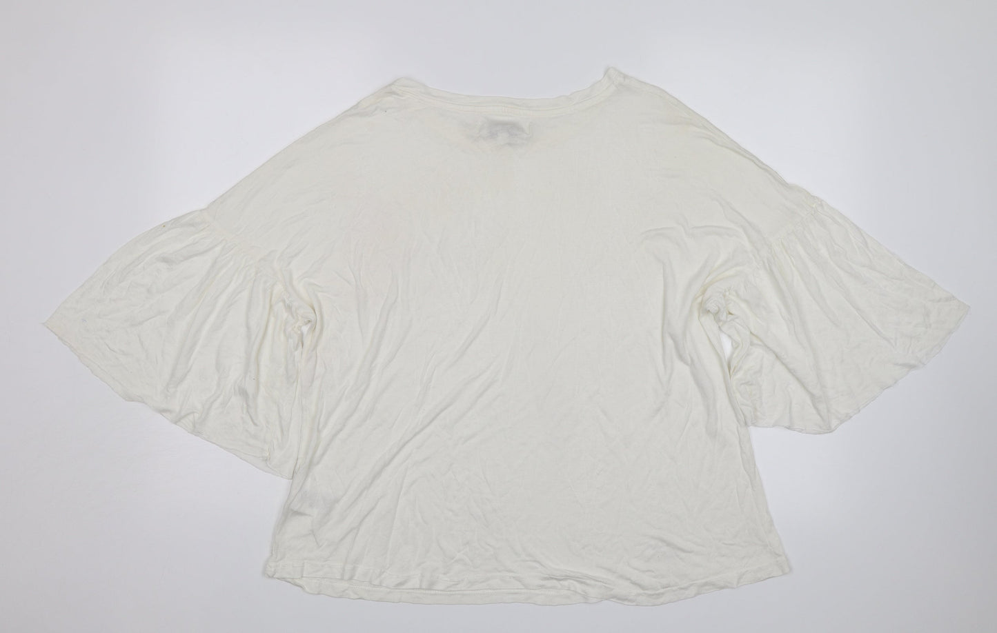 Brave Soul Womens White   Basic T-Shirt Size M