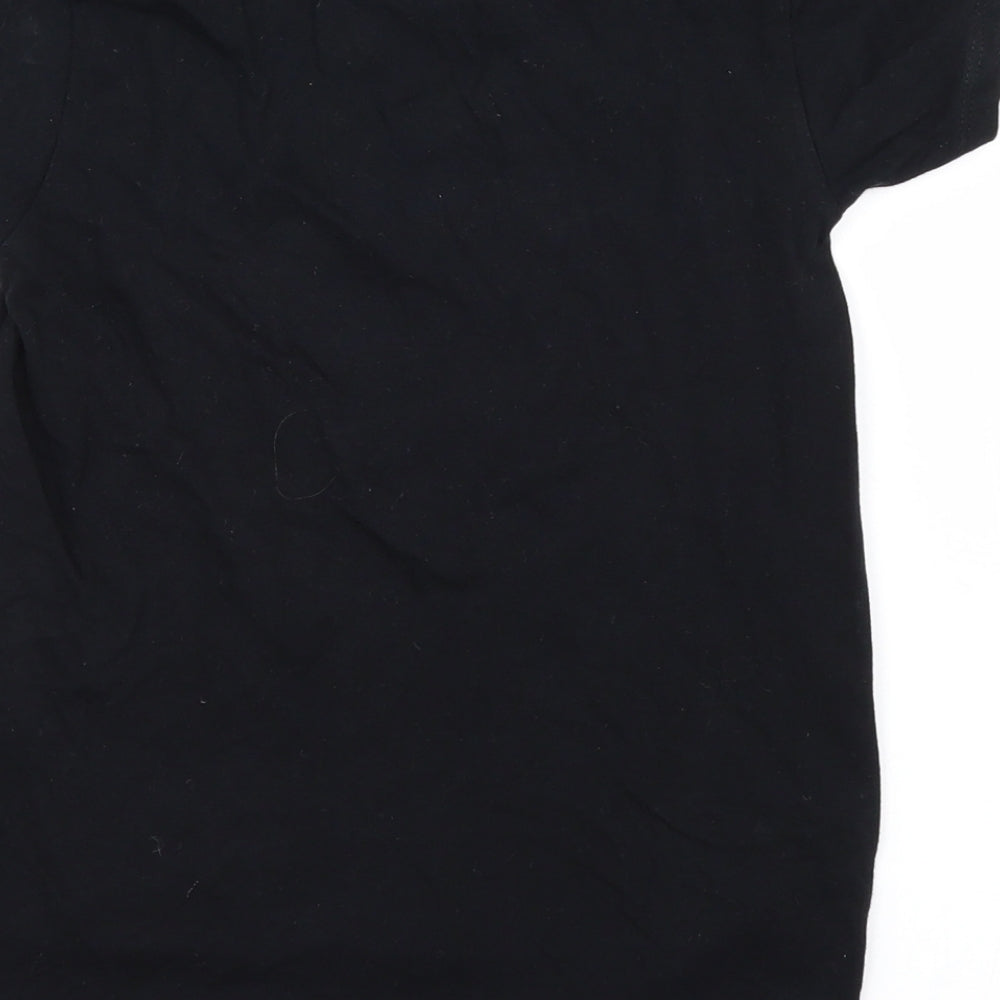 Pep&Co Girls Black   Basic T-Shirt Size 6-7 Years  - Friends