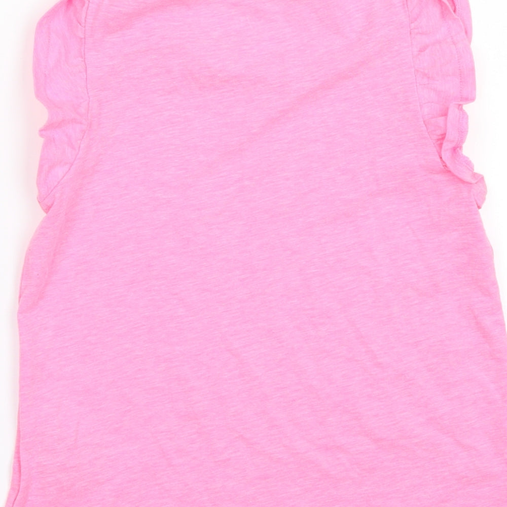 H&M Girls Pink   Basic T-Shirt Size 7-8 Years