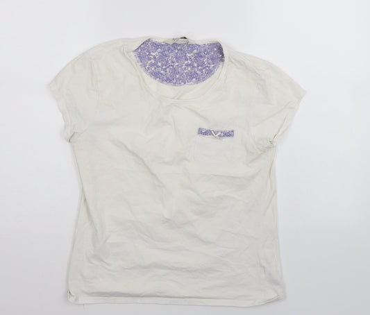 Love to Lounge Womens White   Basic T-Shirt Size 12