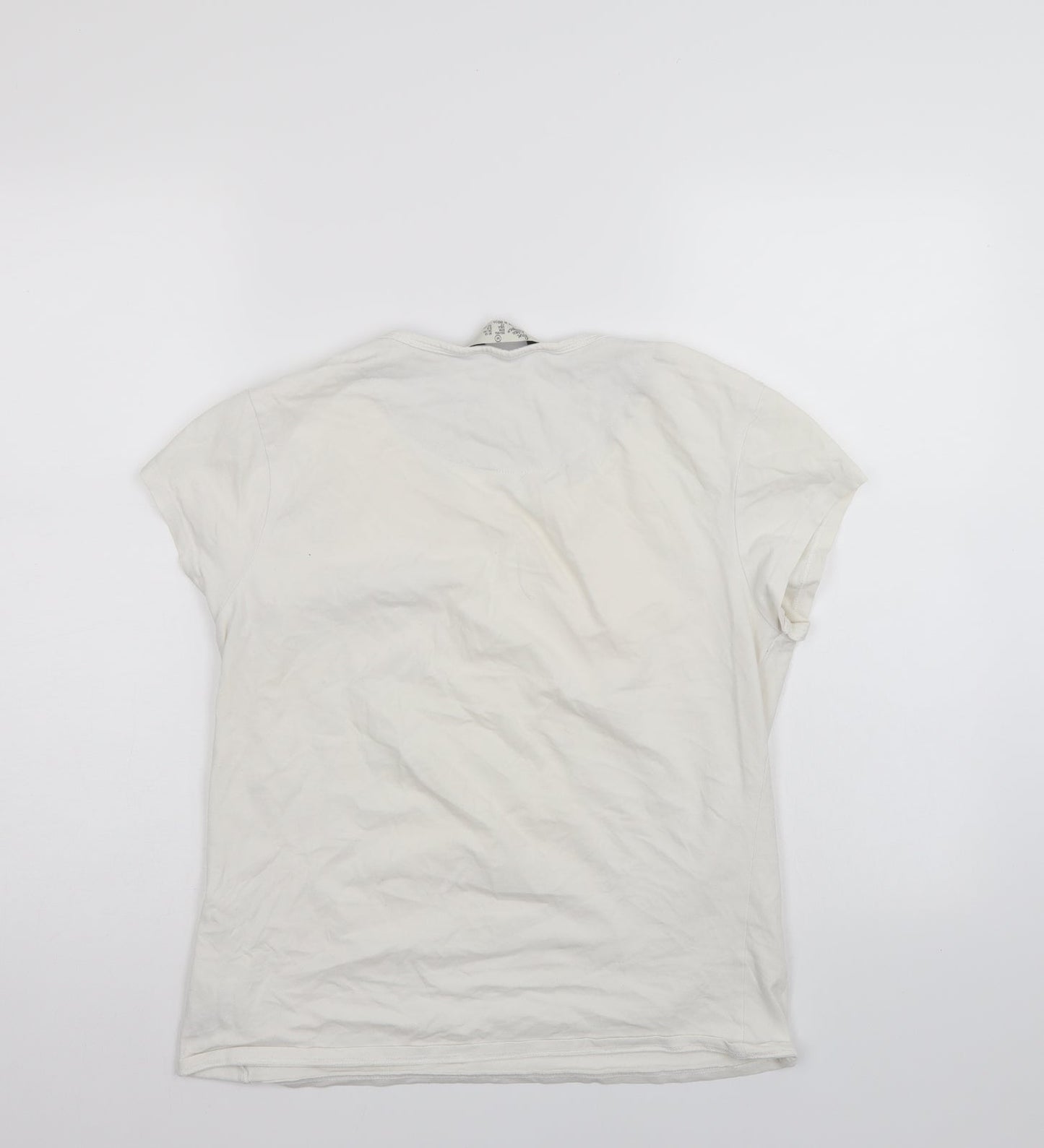 Love to Lounge Womens White   Basic T-Shirt Size 12