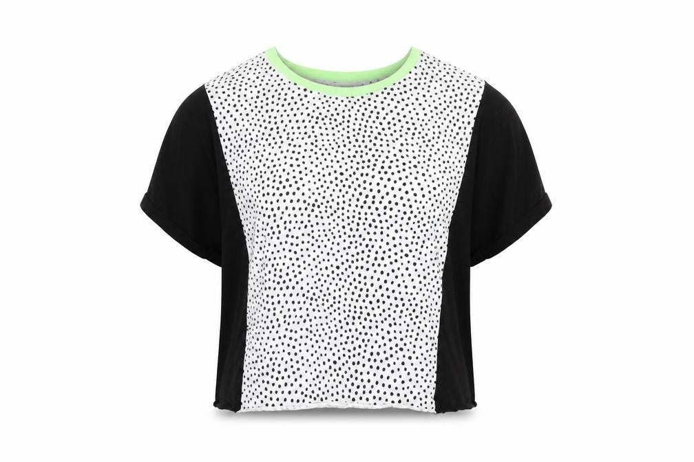 Primark Womens Black Polka Dot  Basic T-Shirt Size 12