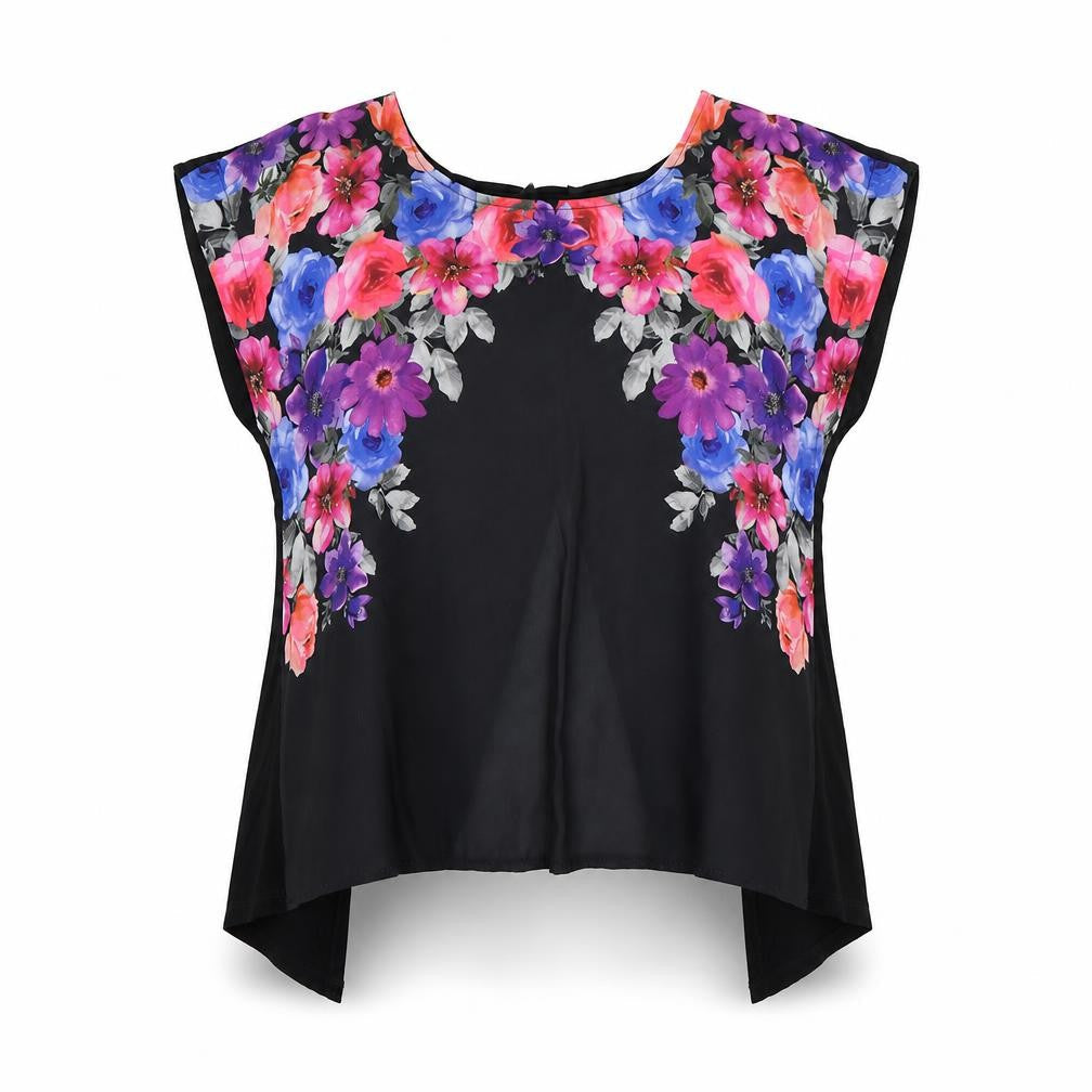 Select Womens Multicoloured Floral  Wrap Blouse Size 12