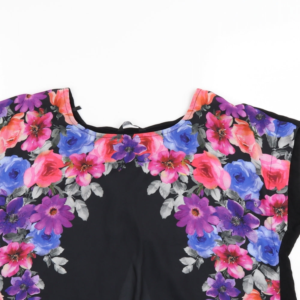 Select Womens Multicoloured Floral  Wrap Blouse Size 12