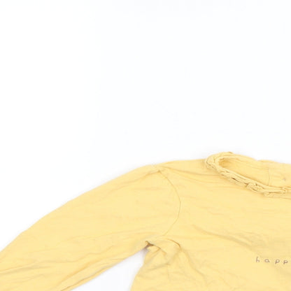 Preloved George Girls Yellow   Pullover Jumper Size 18-24 Months - Detail
