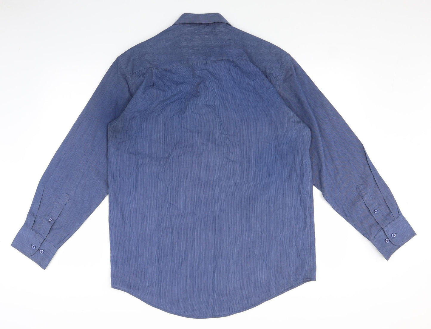 F&F Mens Blue    Button-Up Size 15.5