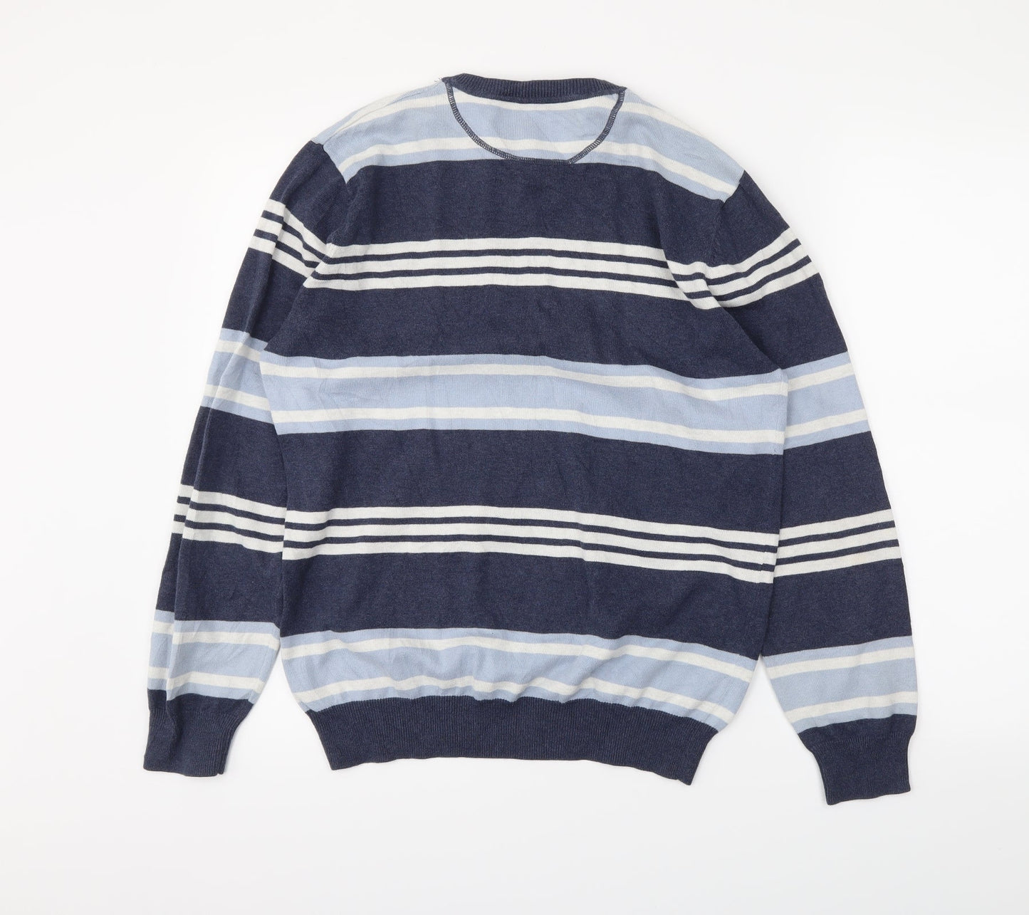 Burton Womens Blue Striped  Pullover Jumper Size M