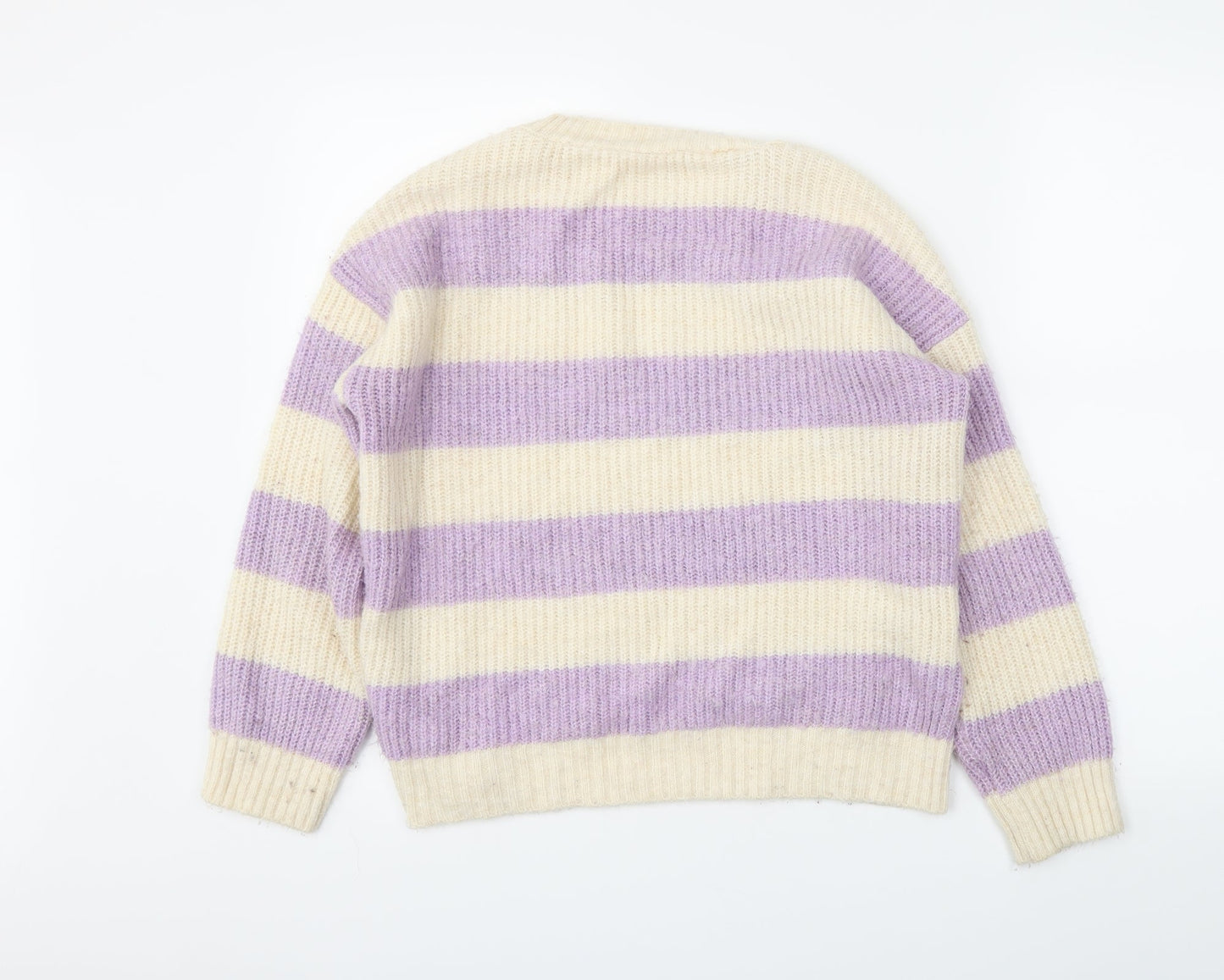 New Look Womens Ivory Striped  Pullover Jumper Size S