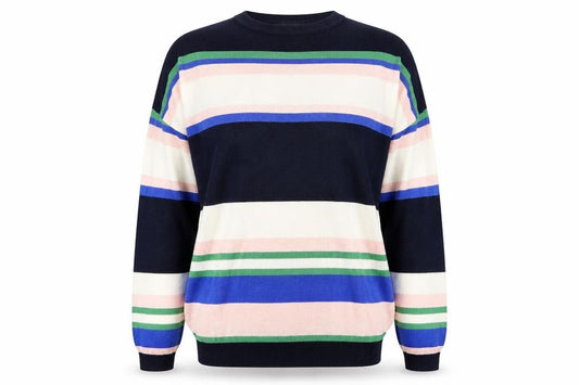 Marks & Spencer Womens Black Striped  Pullover Jumper Size M