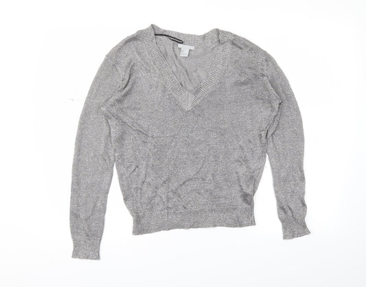 H&M Womens Silver   Tunic Blouse Size S