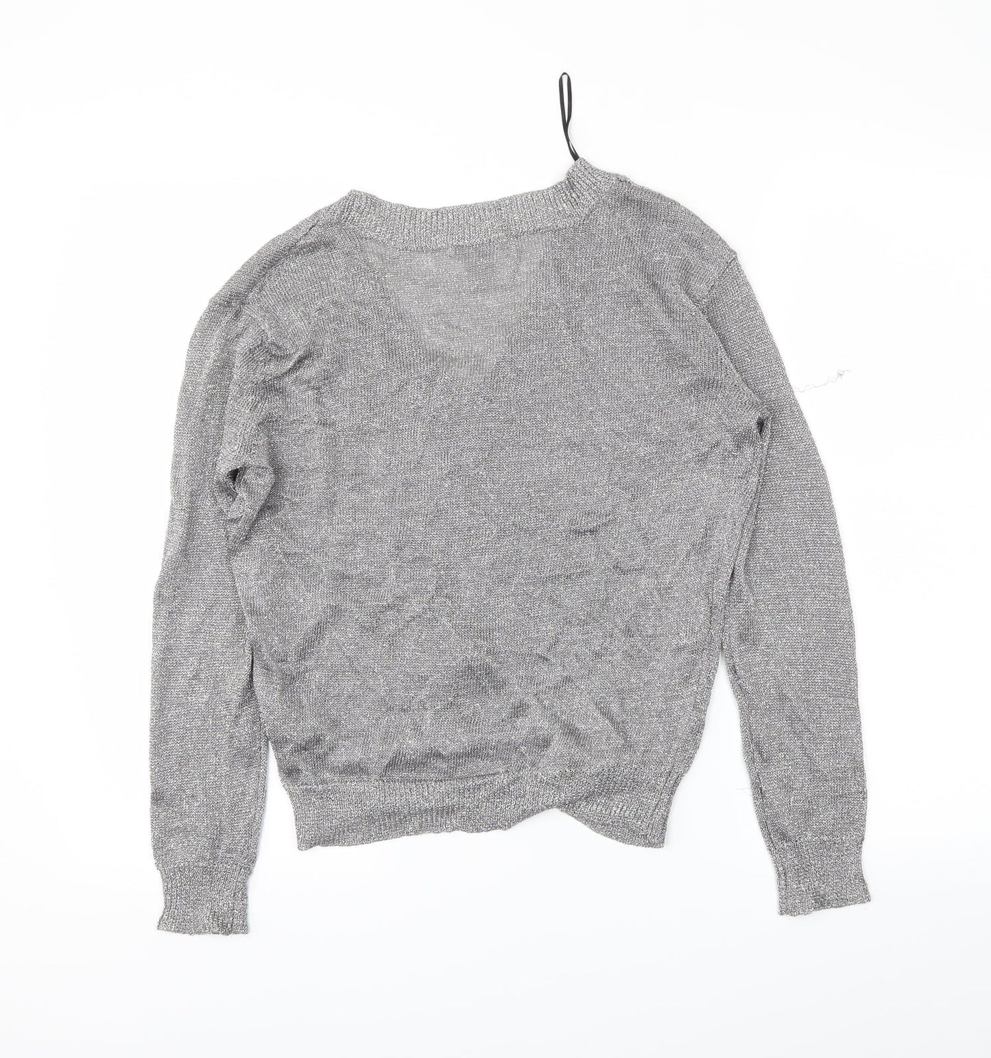 H&M Womens Silver   Tunic Blouse Size S