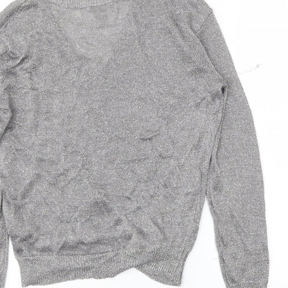 H&M Womens Silver   Tunic Blouse Size S