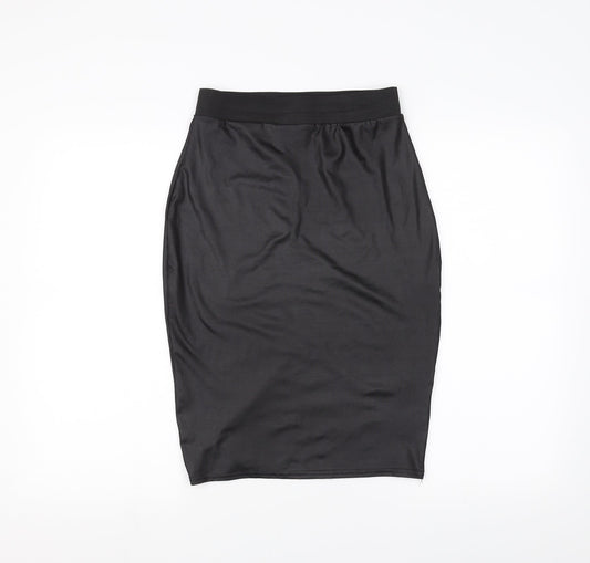 Missi London Womens Black   A-Line Skirt Size M