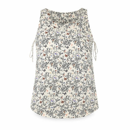 Atmosphere Womens White Floral  Basic Tank Size 6
