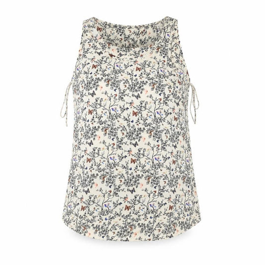 Atmosphere Womens White Floral  Basic Tank Size 6