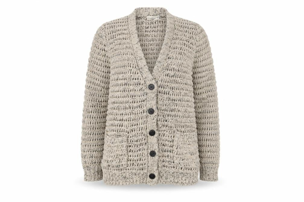 Marks and Spencer Womens White  Knit Jacket Coatigan Size 12