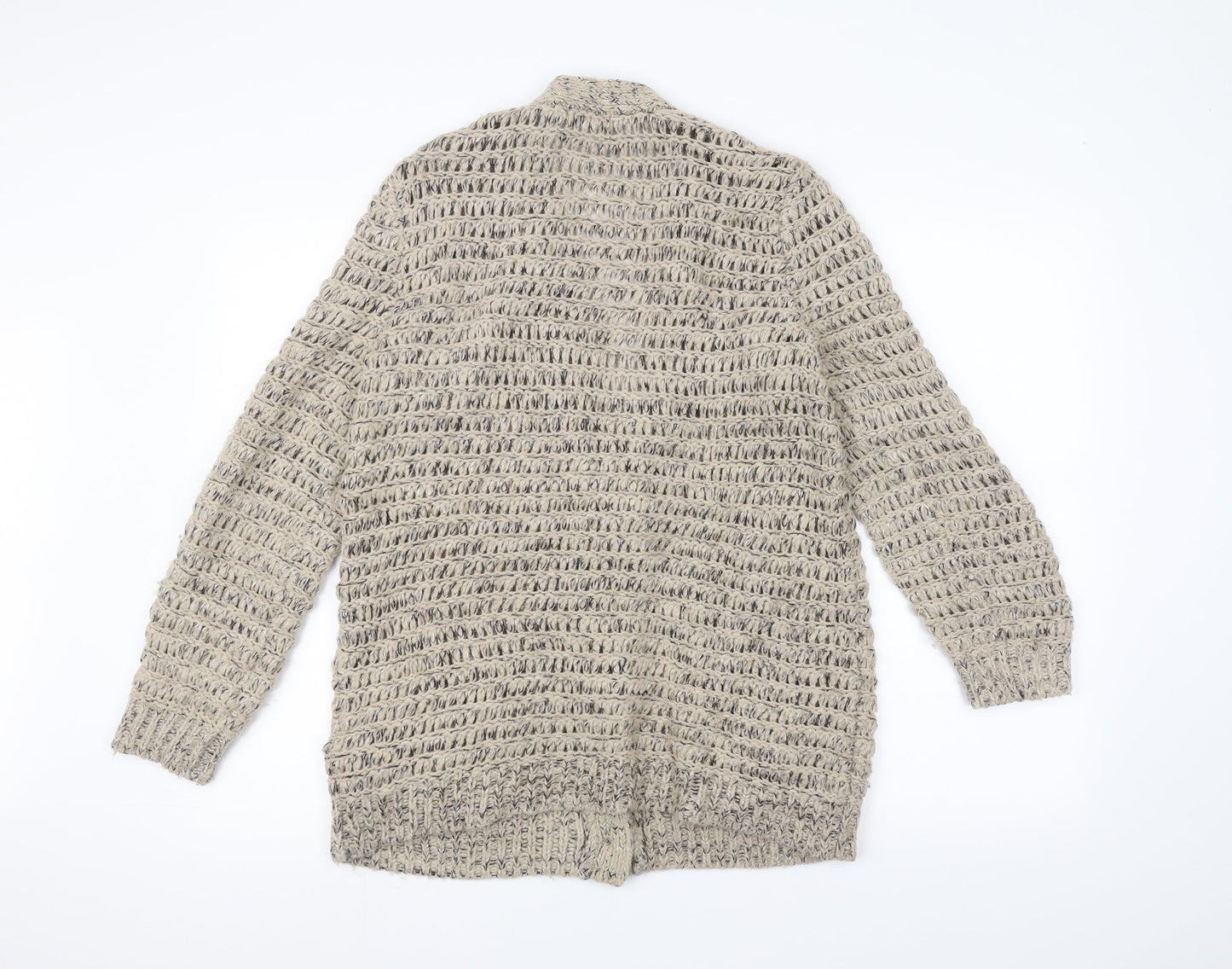 Marks and Spencer Womens White  Knit Jacket Coatigan Size 12