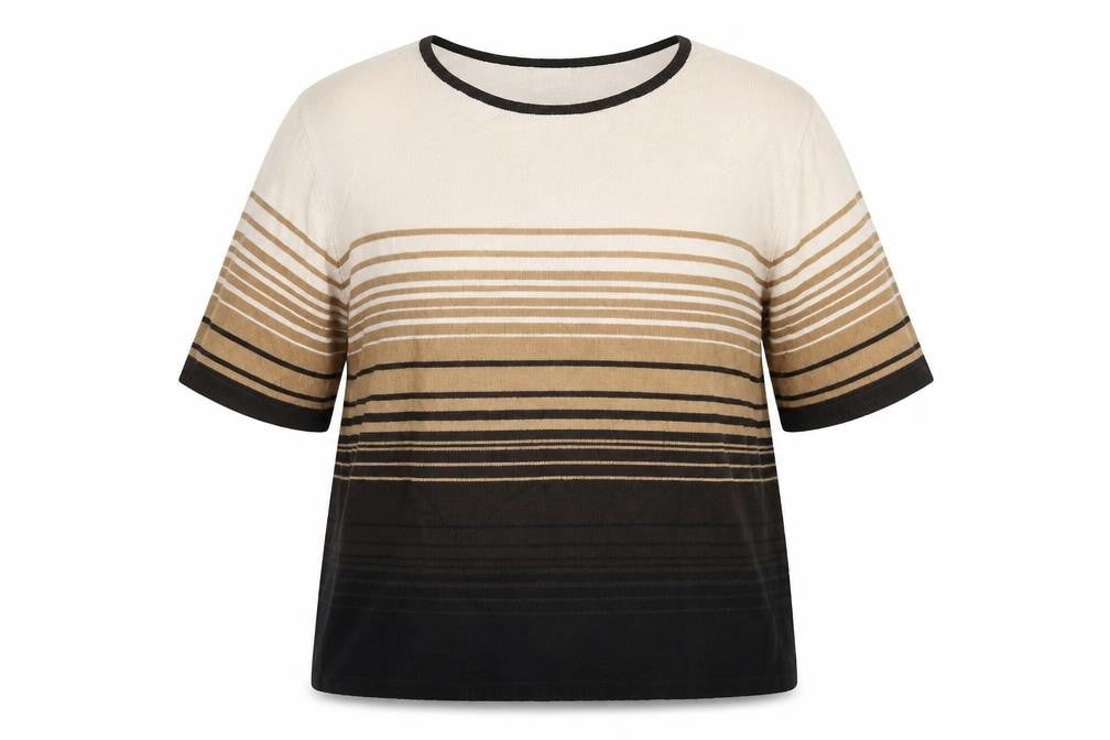 Classics Womens White Striped  Pullover Jumper Size 16