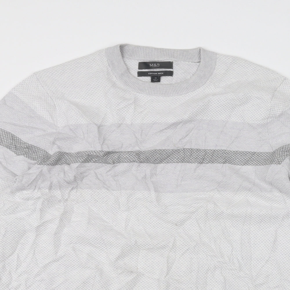 Marks and Spencer Womens White   Pullover Jumper Size M