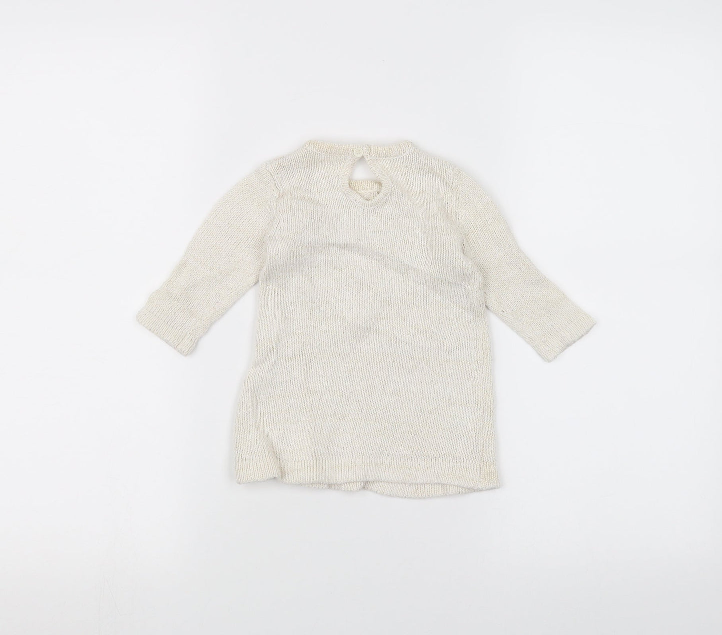 Matalan Baby White   Pullover Jumper Size 3-6 Months