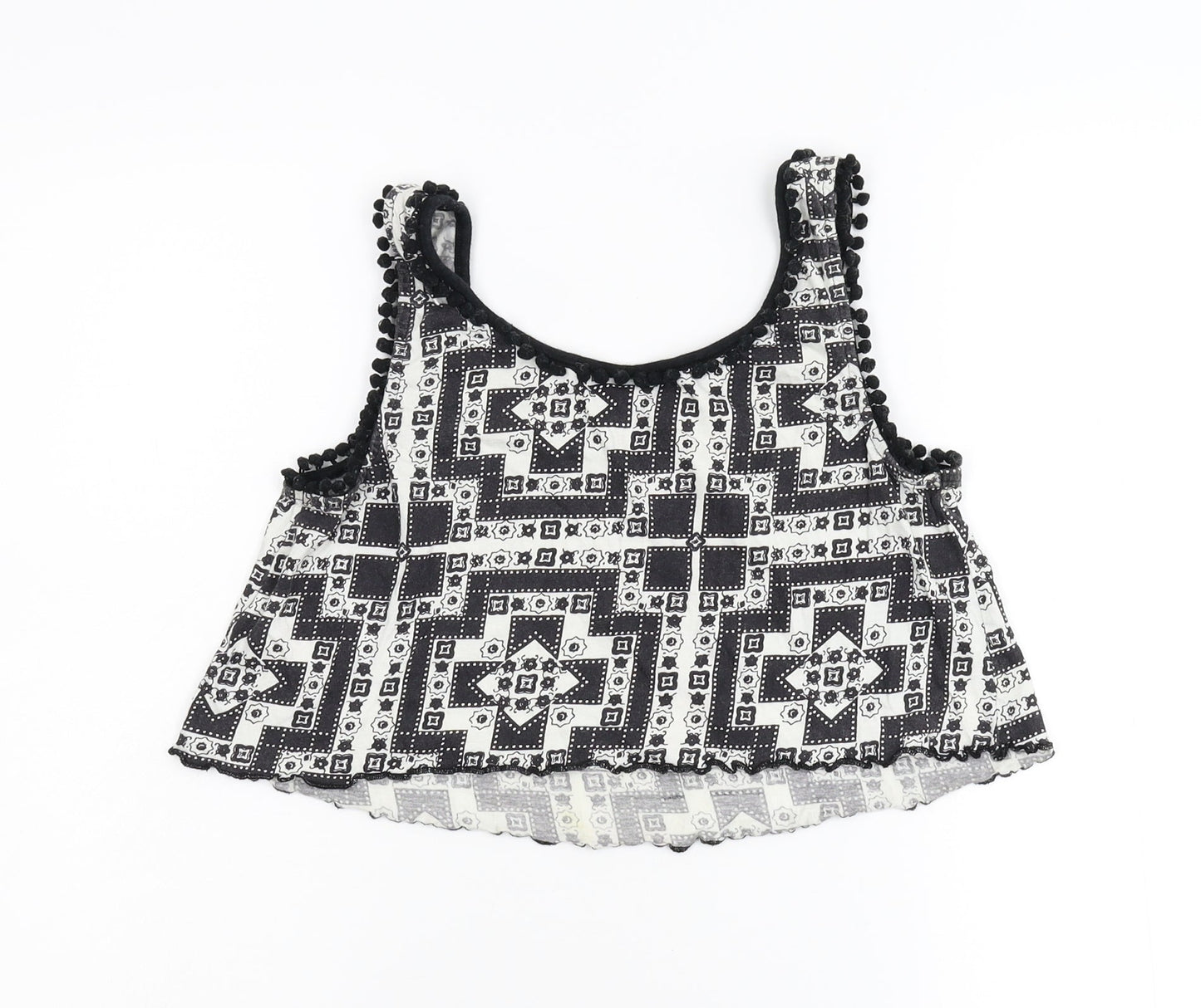 Topshop[ Womens Multicoloured Geometric  Basic Tank Size 6