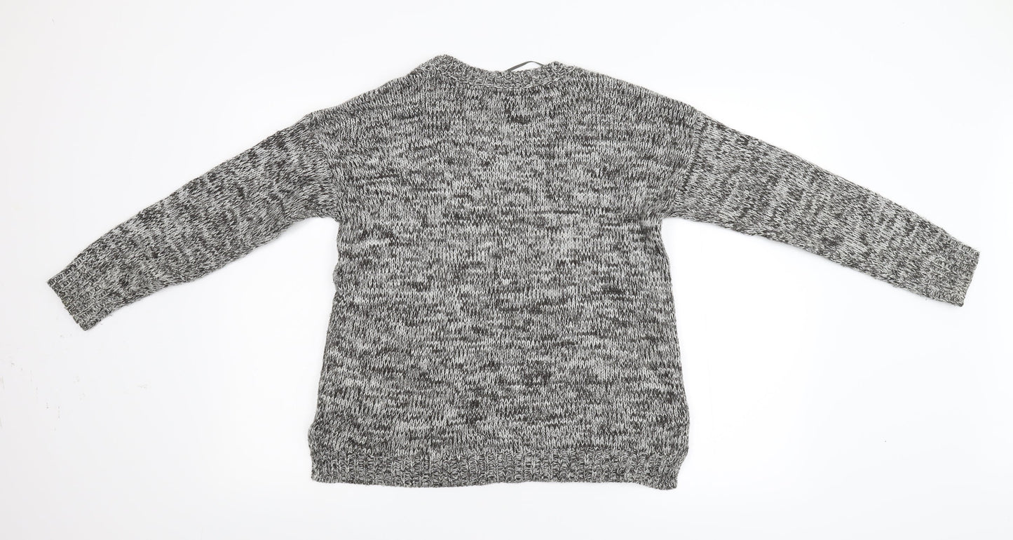 Primark Womens Grey  Knit Pullover Jumper Size 8  - Owl