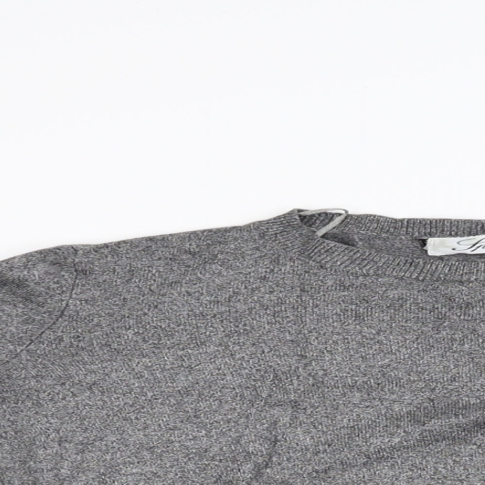 Spina Womens Grey  Knit Pullover Jumper Size XS