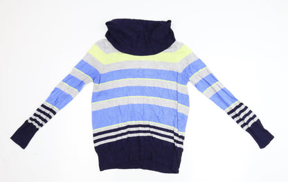 Marks & Spencer Womens Multicoloured Striped Knit Pullover Jumper Size M