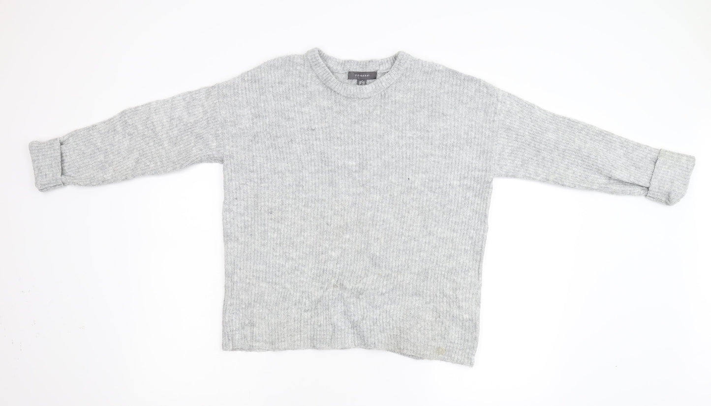 Primark Womens Grey  Knit Pullover Jumper Size S