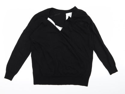 Preloved TU Womens Black   Cardigan Jumper Size 12 - Front