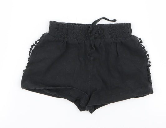 TU Girls Black   Hot Pants Shorts Size 3 Years