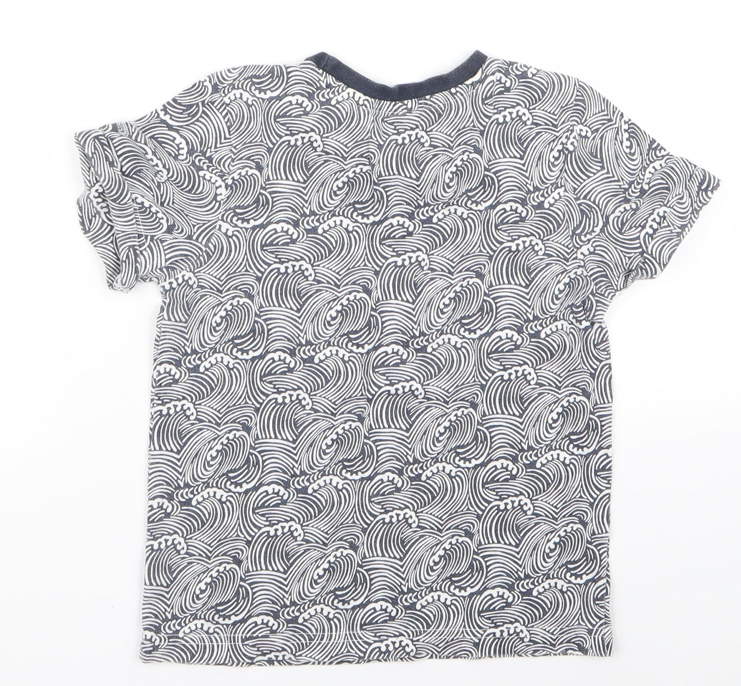 Nutmeg Boys White Animal Print  Basic T-Shirt Size 4 Years