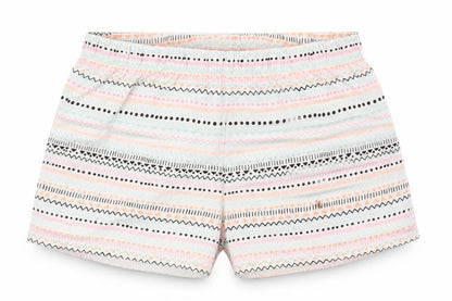 F&F Girls Grey Fair Isle   Sleep Shorts Size 8-9 Years  - elastic waist