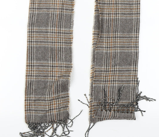 New Look Womens Brown Plaid Knit  Scarf