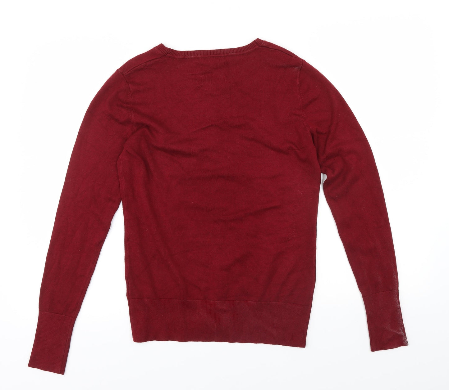 New Look Womens Red   Pullover Jumper Size XS
