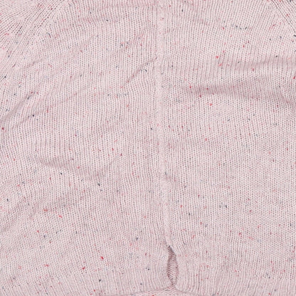 M&Co Womens Pink Herringbone  Pullover Jumper Size 14