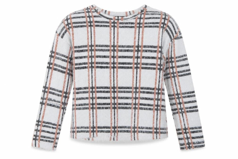 New Look Womens Grey Check  Pullover Jumper Size S
