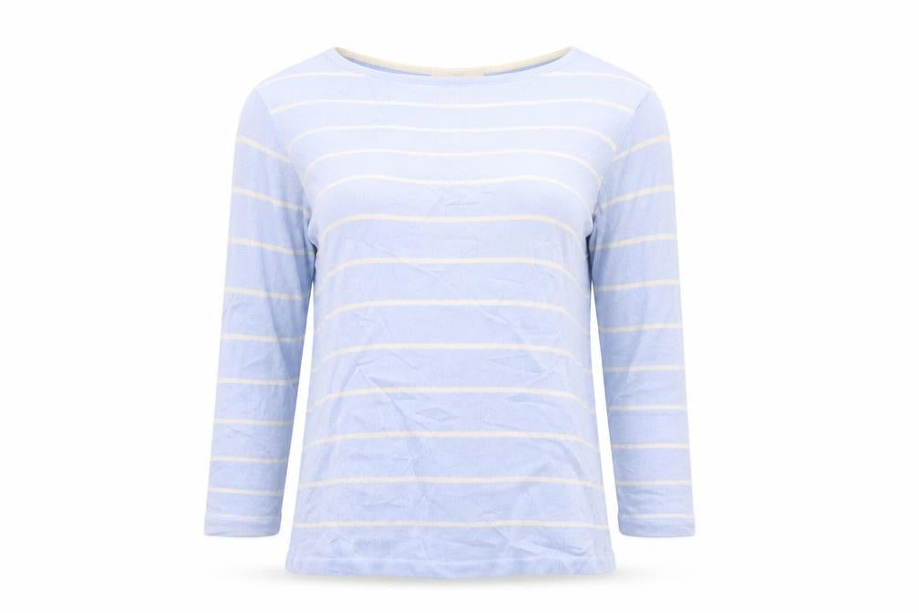 Marks & Spencer Womens Blue Striped  Pullover Jumper Size 14