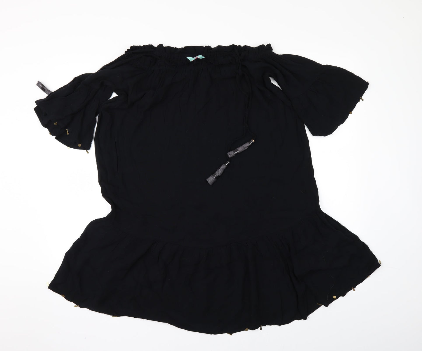 Debenhams Womens Black   Tunic Blouse Size M