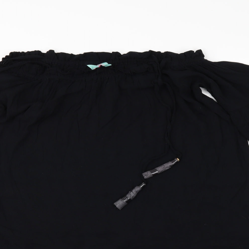 Debenhams Womens Black   Tunic Blouse Size M