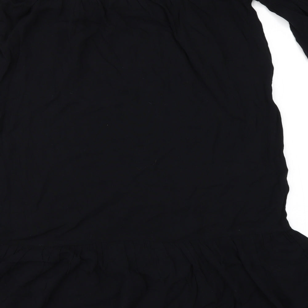 Debenhams Womens Black   Tunic Blouse Size M