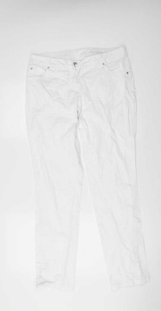 JOBSTYLE Womens White  Denim Skinny Jeans Size M L31 in