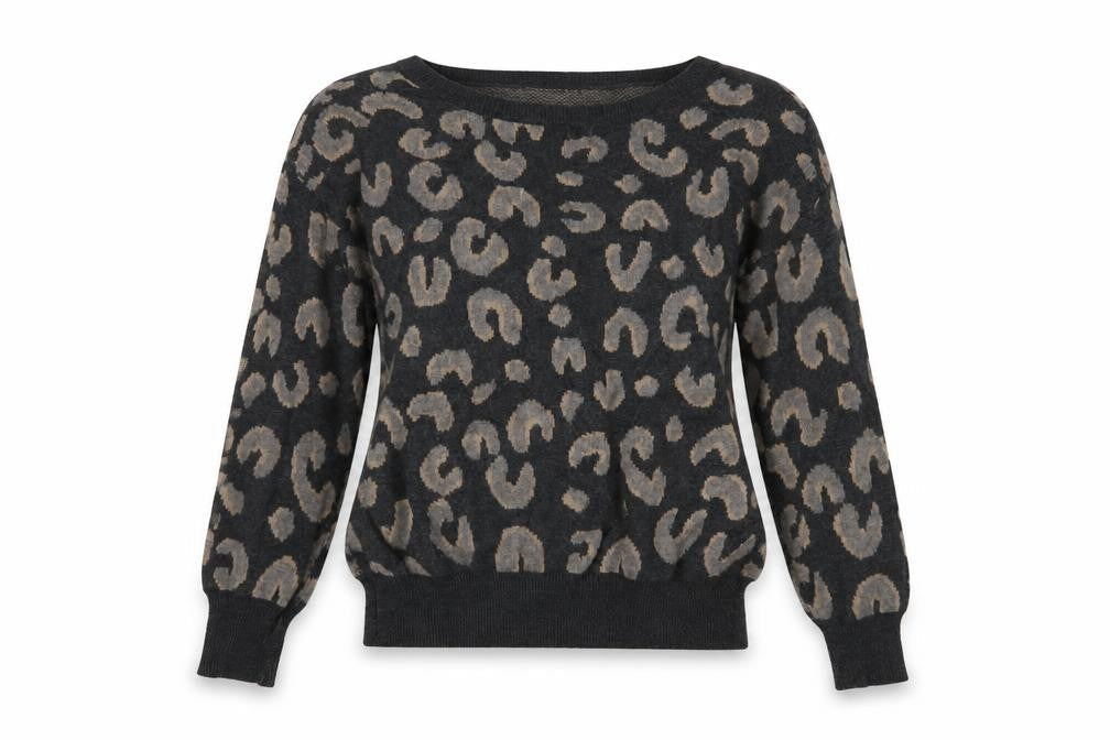 Select Womens Grey Geometric  Pullover Jumper Size 8